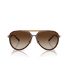 Lunettes de soleil Emporio Armani EA2145 336013 shiny transparent brown - Vignette du produit 1/3