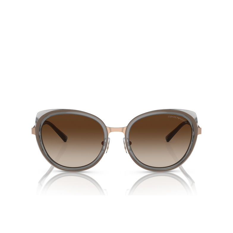 Lunettes de soleil Emporio Armani EA2146 336113 shiny rose gold - 1/3