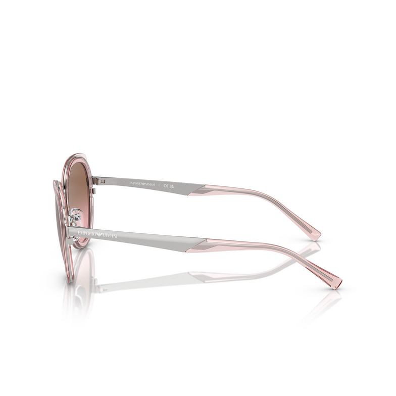 Lunettes de soleil Emporio Armani EA2146 336414 shiny silver - 3/3