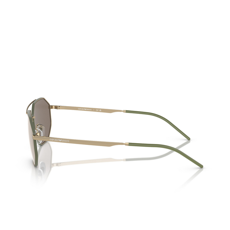 Gafas de sol Emporio Armani EA2147 30025A matte gold - 3/3