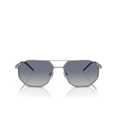 Emporio Armani EA2147 Sunglasses 30454L matte silver - front view