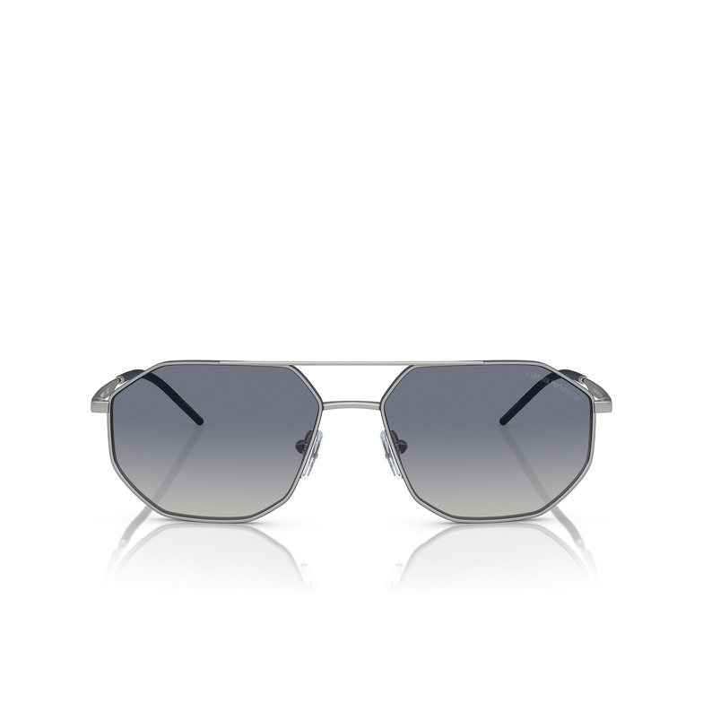 Emporio Armani EA2147 Sunglasses 30454L matte silver - 1/3