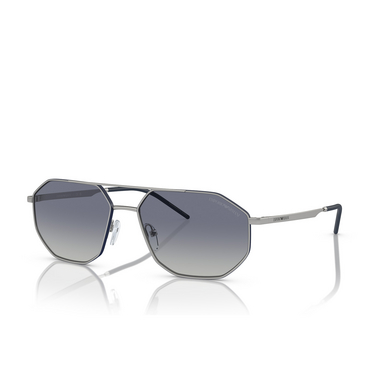 Emporio Armani EA2147 Sonnenbrillen 30454L matte silver - Dreiviertelansicht