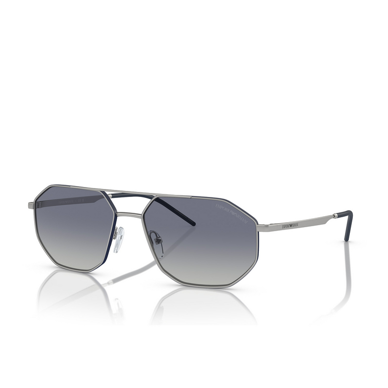 Emporio Armani EA2147 Sunglasses 30454L matte silver - 2/3