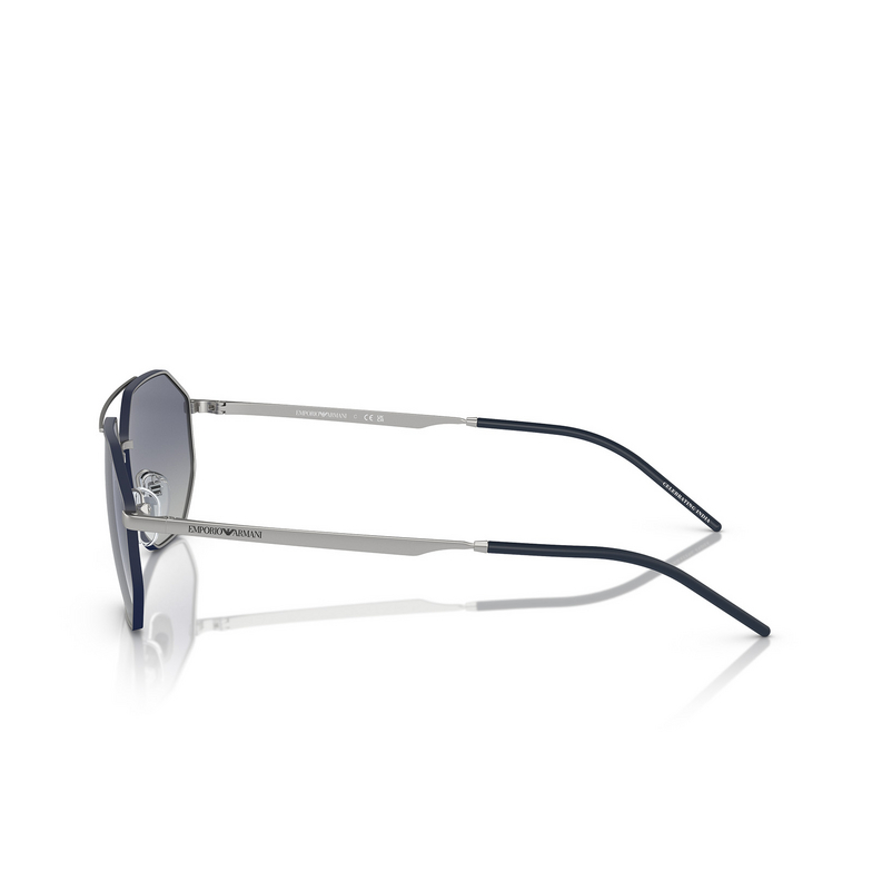 Gafas de sol Emporio Armani EA2147 30454L matte silver - 3/3