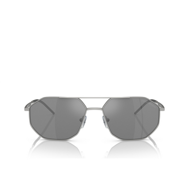 Emporio Armani EA2147 Sunglasses 30456G matte silver - front view