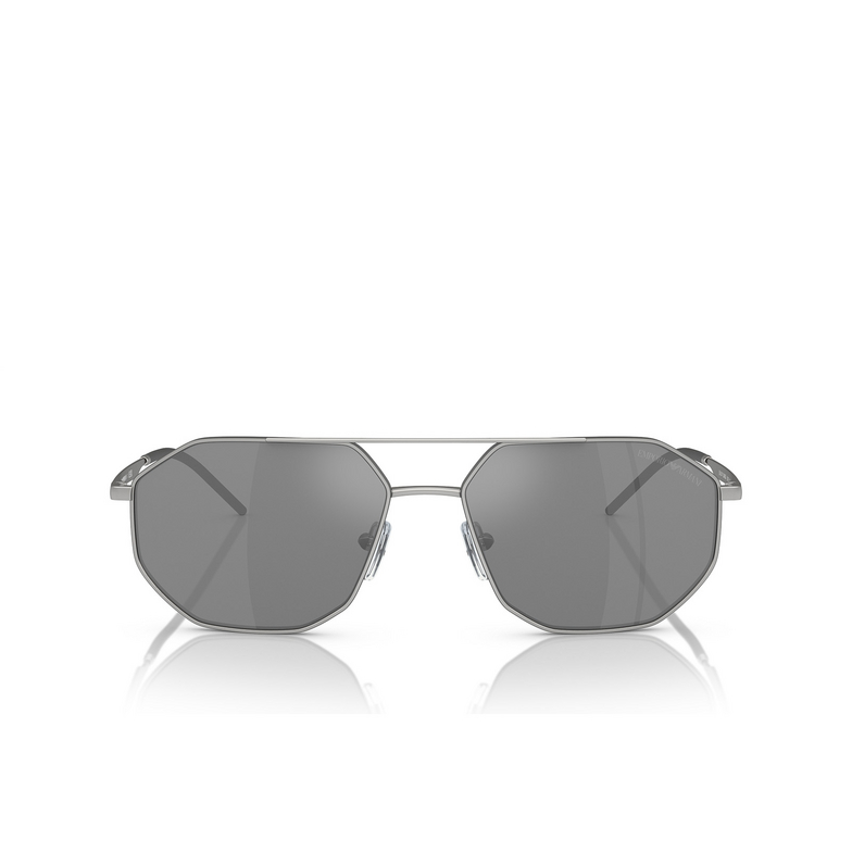 Emporio Armani EA2147 Sunglasses 30456G matte silver - 1/3