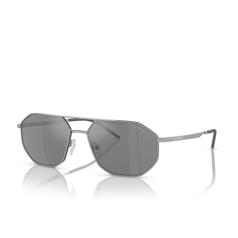 Emporio Armani EA2147 Sunglasses 30456G matte silver - 2/3