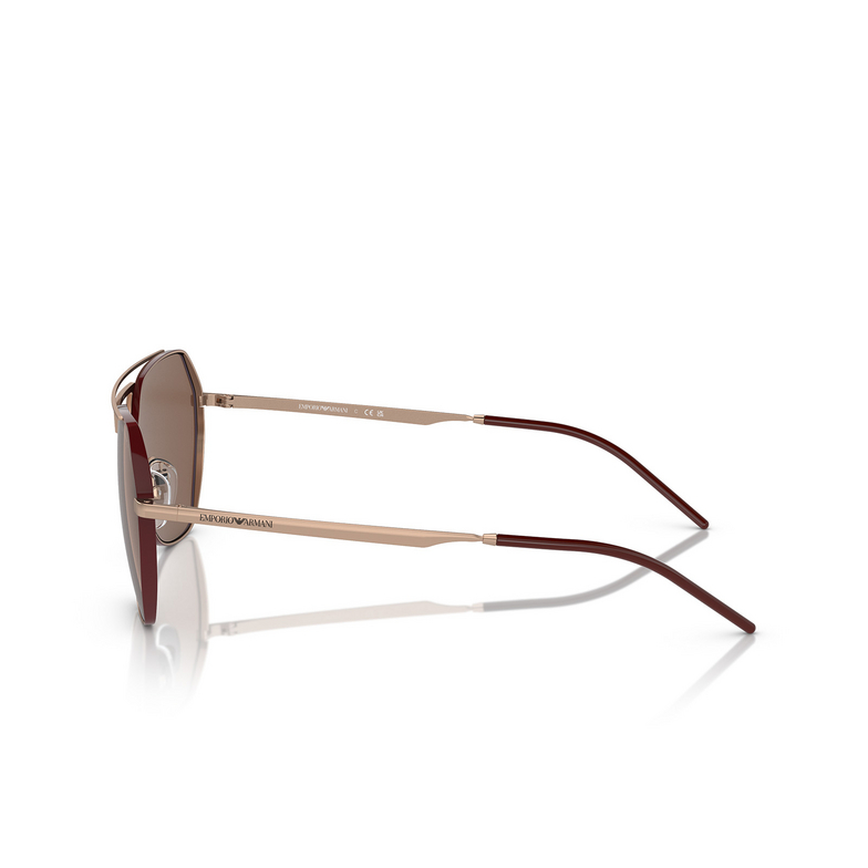 Gafas de sol Emporio Armani EA2148 301173 shiny rose gold - 3/3