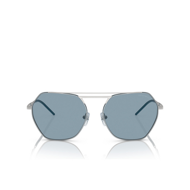 Gafas de sol Emporio Armani EA2148 301580 shiny silver - Vista delantera