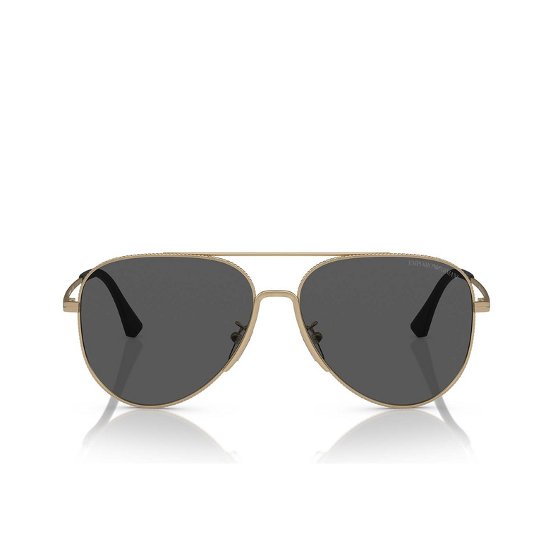 Occhiali da sole Emporio Armani EA2149D 337187 matte pale gold - 1/3