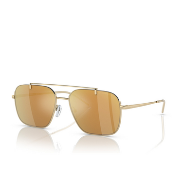 Emporio Armani EA2150 Sunglasses 301378 shiny pale gold - three-quarters view