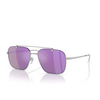 Lunettes de soleil Emporio Armani EA2150 30154V shiny silver - Vignette du produit 2/3