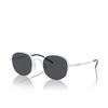 Lunettes de soleil Emporio Armani EA2151 337387 shiny white / black - Vignette du produit 2/3