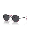 Occhiali da sole Emporio Armani EA2151 337487 shiny black / fuchsia dark grey - anteprima prodotto 2/3