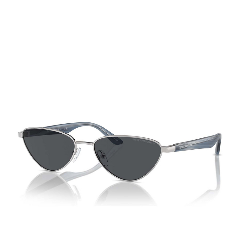 Lunettes de soleil Emporio Armani EA2153 301587 shiny silver - 2/3