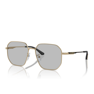 Emporio Armani EA2154D Sunglasses 300287 matte pale gold - three-quarters view
