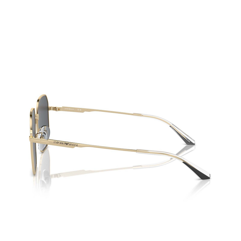 Lunettes de soleil Emporio Armani EA2154D 301387 shiny pale gold - 3/3