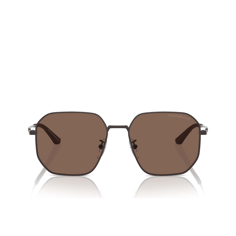 Occhiali da sole Emporio Armani EA2154D 320173 matte brown - 1/3