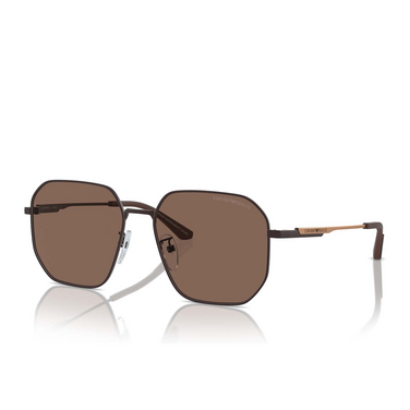 Emporio Armani EA2154D Sunglasses 320173 matte brown - three-quarters view