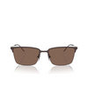 Lunettes de soleil Emporio Armani EA2155 338073 matte brown - Vignette du produit 1/3