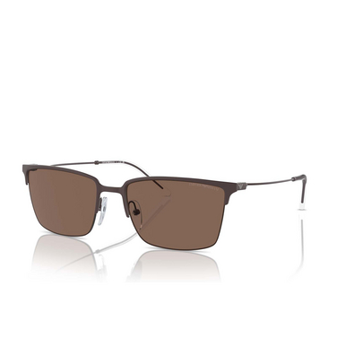Emporio Armani EA2155 Sunglasses 338073 matte brown - three-quarters view