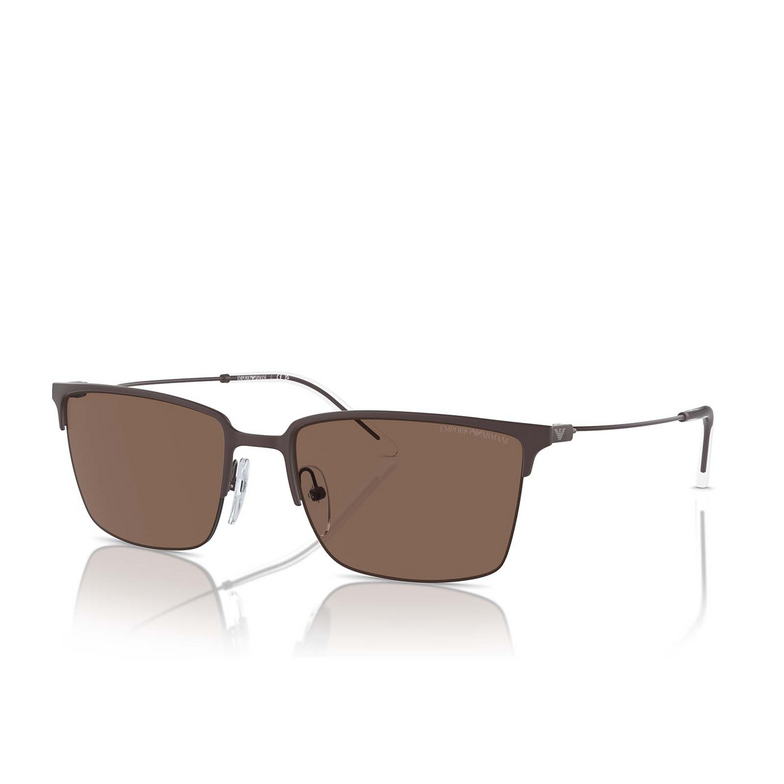 Occhiali da sole Emporio Armani EA2155 338073 matte brown - 2/3