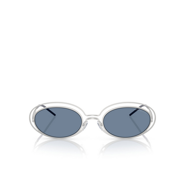 Lunettes de soleil Emporio Armani EA2160 304580 matte silver - Vue de face