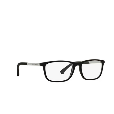 Emporio Armani EA3069 Eyeglasses 5063 rubber black - three-quarters view