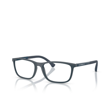 Lunettes de vue Emporio Armani EA3069 6189 matte blue - Vue trois quarts