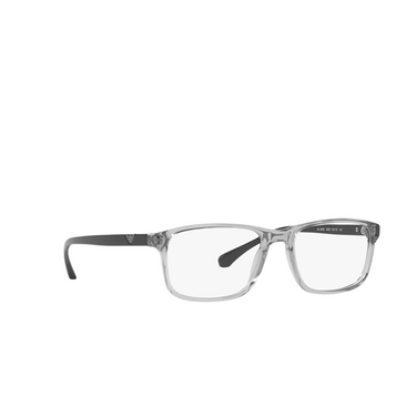 Emporio Armani EA3098 Eyeglasses 5029 transparent grey - three-quarters view
