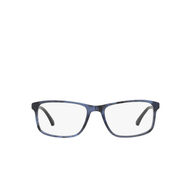 Emporio Armani EA3098 Eyeglasses 5549 matte striped blue - front view