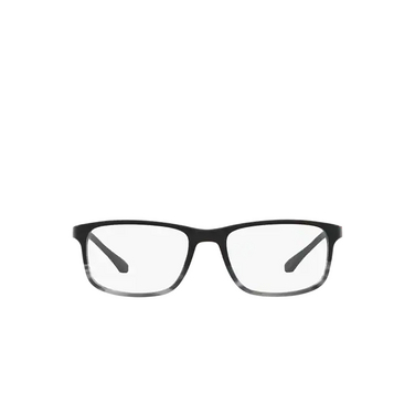 Emporio Armani EA3098 Eyeglasses 5566 matte black & striped grey - front view