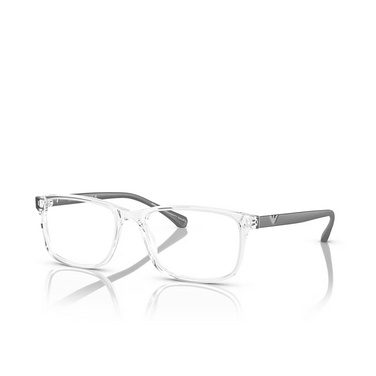 Emporio Armani EA3098 Eyeglasses 5882 shiny crystal - three-quarters view