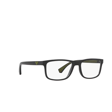 Emporio Armani EA3147 Eyeglasses 5042 matte black - three-quarters view