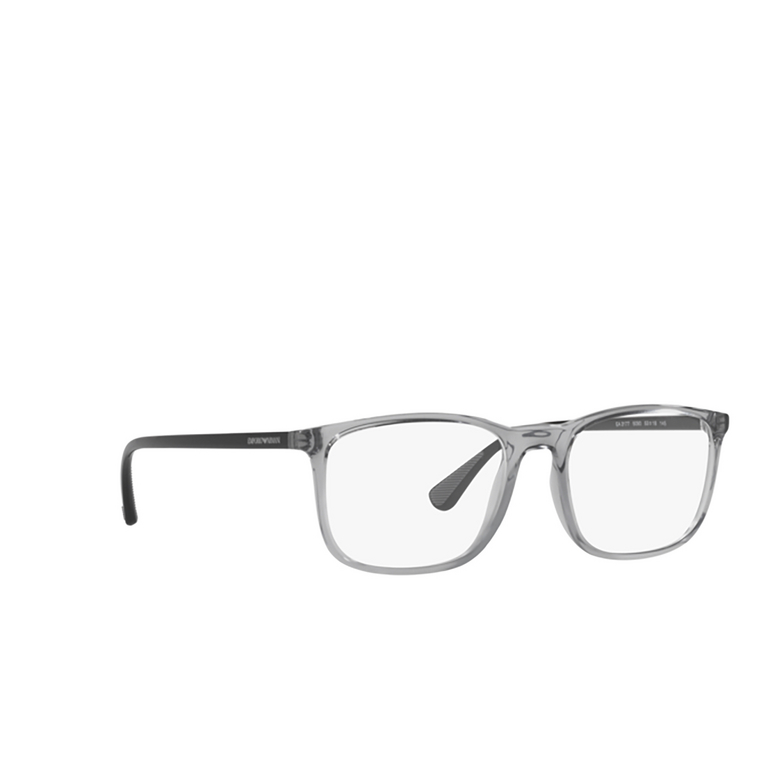 Occhiali da vista Emporio Armani EA3177 5090 shiny transparent grey - 2/3