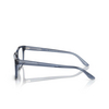 Emporio Armani EA3218 Eyeglasses 5072 shiny transparent blue - product thumbnail 3/3