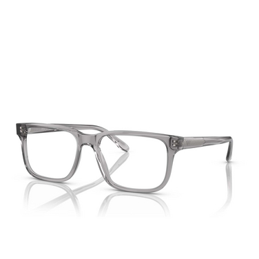 Emporio Armani EA3218 Eyeglasses 5075 shiny transparent grey - three-quarters view