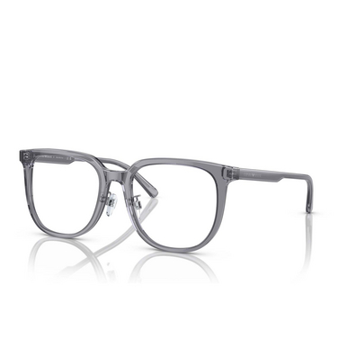 Emporio Armani EA3226D Eyeglasses 5029 shiny transparent grey - three-quarters view