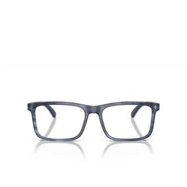 Emporio Armani EA3227 Eyeglasses 6054 shiny blue / top smoke - front view