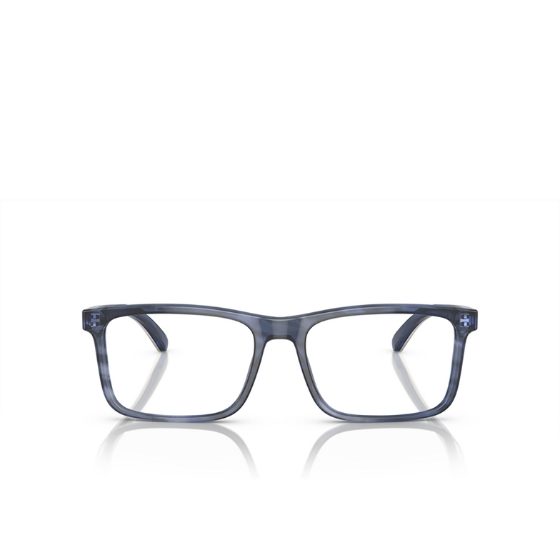 Emporio Armani EA3227 Eyeglasses 6054 shiny blue / top smoke - 1/3