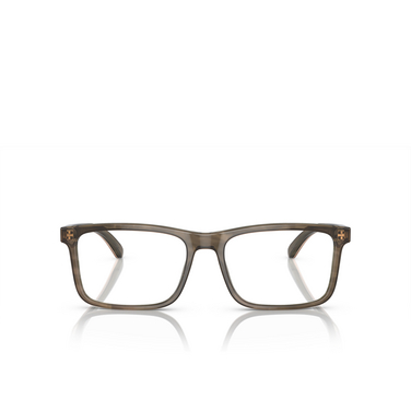 Emporio Armani EA3227 Eyeglasses 6055 shiny green / top brown - front view