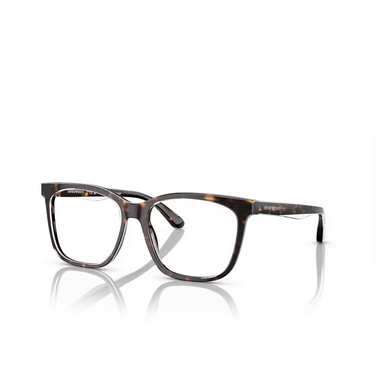 Emporio Armani EA3228 Eyeglasses 6052 shiny havana / top crystal - three-quarters view
