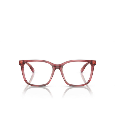 Emporio Armani EA3228 Eyeglasses 6057 shiny bordeaux / top light brown - front view
