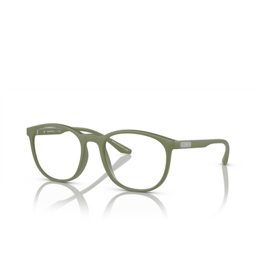 Emporio Armani EA3229 Eyeglasses 5424 matte sage green - three-quarters view