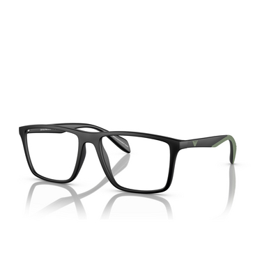 Emporio Armani EA3230 Eyeglasses 5001 matte black - three-quarters view