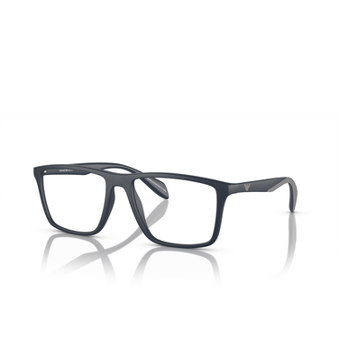 Emporio Armani EA3230 Eyeglasses 5088 matte blue - three-quarters view