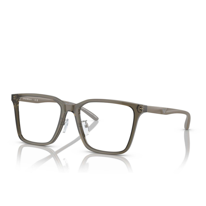 Emporio Armani EA3232D Eyeglasses 5029 shiny transparent grey - 2/3