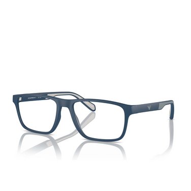 Emporio Armani EA3233 Eyeglasses 5763 matte blue - three-quarters view