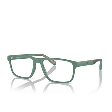 Emporio Armani EA3233 Eyeglasses 6102 matte alpine green - three-quarters view